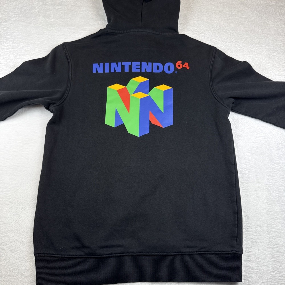 Men's H&M Black Nintendo 64 Retro Hoodie Size XS